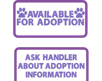 2.5x5in 3 Adopt Me Purple Patches PES ZIP File Only
