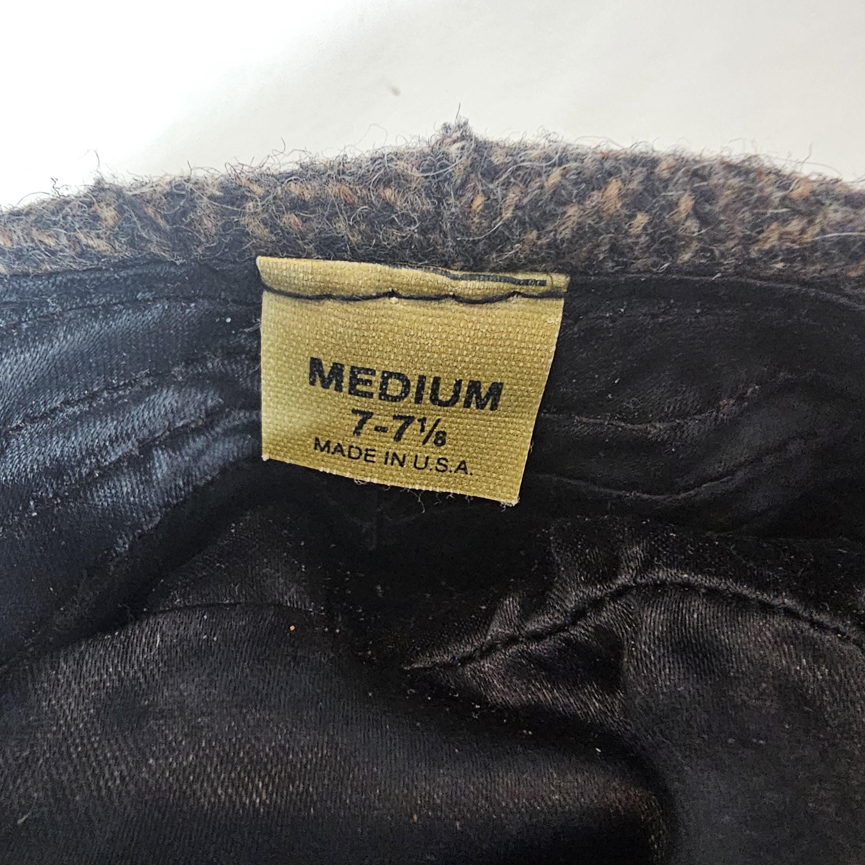 Vintage 70s London Fog Herringbone Flat Cap, USA Made, Medium Tweed 1970s Vintage Hats for Men for sale | eBay main image 4
