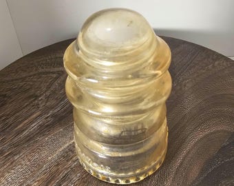 Authentic 1950 Armstrong Gray No. 12 Glass Insulator – June 1950 Date Code