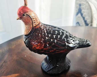 Vintage 1970 Avon Quail Decanter | Collectible Wild Country After Shave
