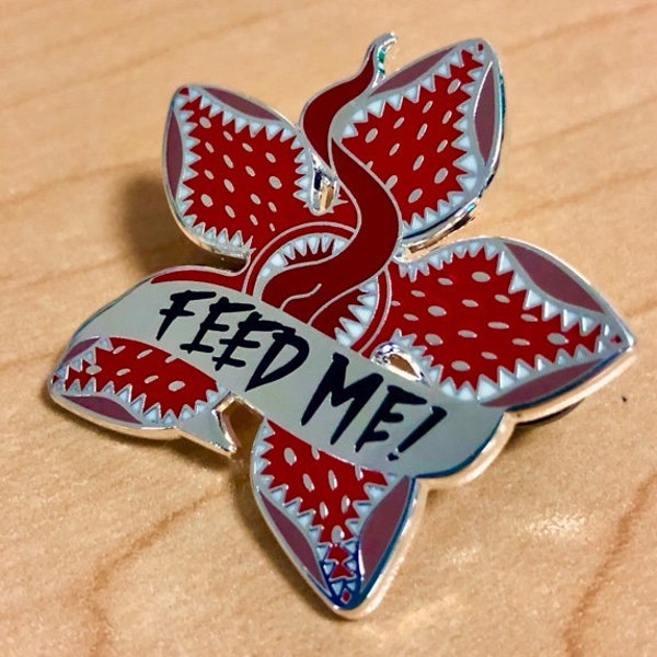 Feed Me Enamel Pin - Stranger Things x Little Shop of Horrors