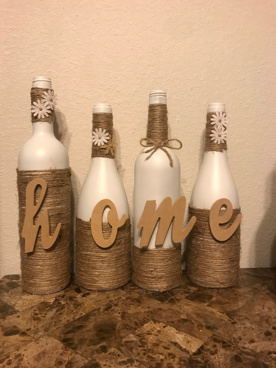 Home Wine Bottle Decor Etsy
