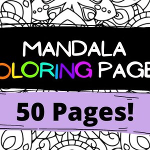 Printable Mandala & Patterns I Adult Coloring Pages | Intricate Coloring | Floral Intricate Mandala | Relaxing Coloring | PDF | 50 Mandalas
