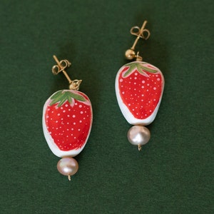 Strawberry earrings