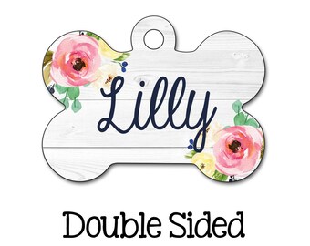 girl dog tag etsy