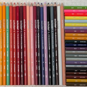 55 Sanford Prismacolor Scholar kleurpotlodenset moderne, licht gebruikte kleurpotloden voor volwassenen