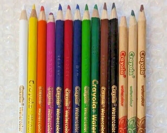 14 Crayola Watercolor Colored Pencil Set Great for both Kids & Adult Coloring Crafting Projects Lightly Preowned