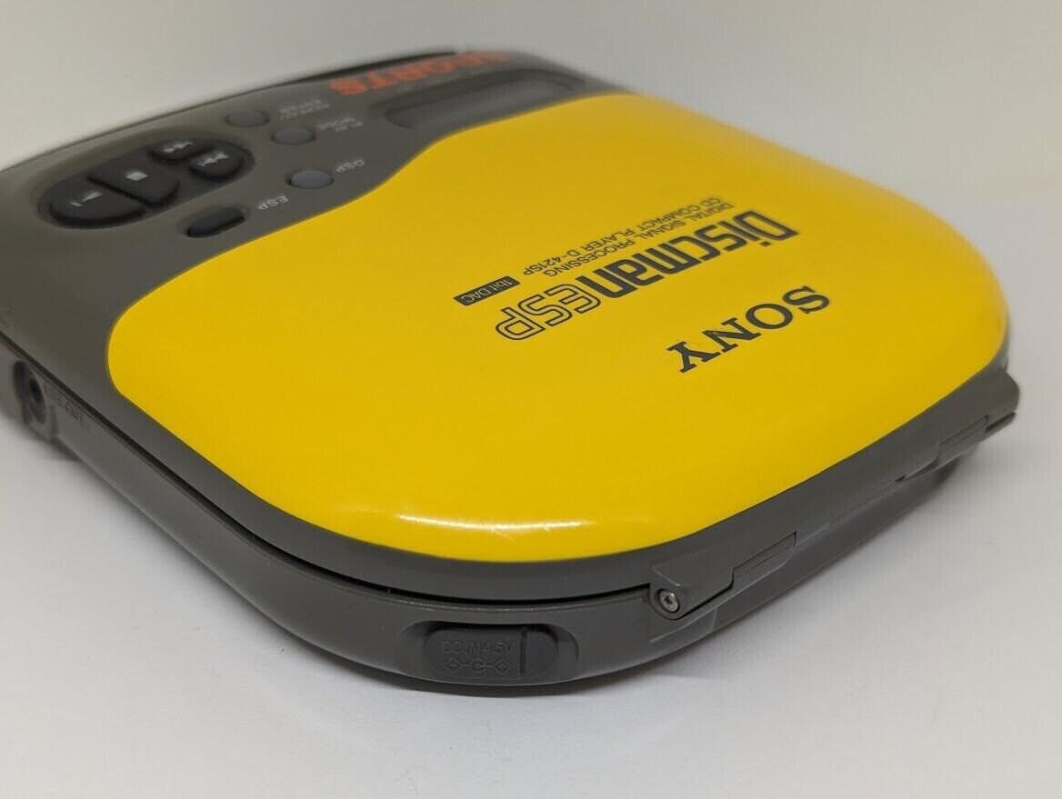 Sony Sports Yellow Discman D421SP Tested Working With Minor Etsy UK