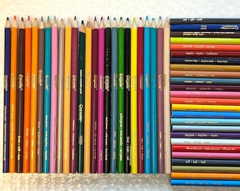 50 Crayola Colored Pencil Crayons Preowned Random Mix Set Destash Get an Assortment of Used Art Supplies Great For School or Artists Lot B