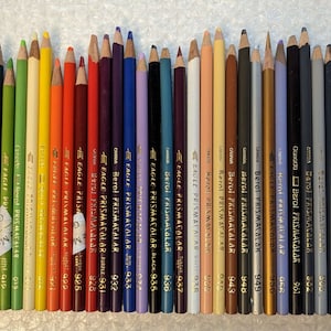 20 Blue Colored Pencil Crayons Set Artist Quality Mixed Brands to