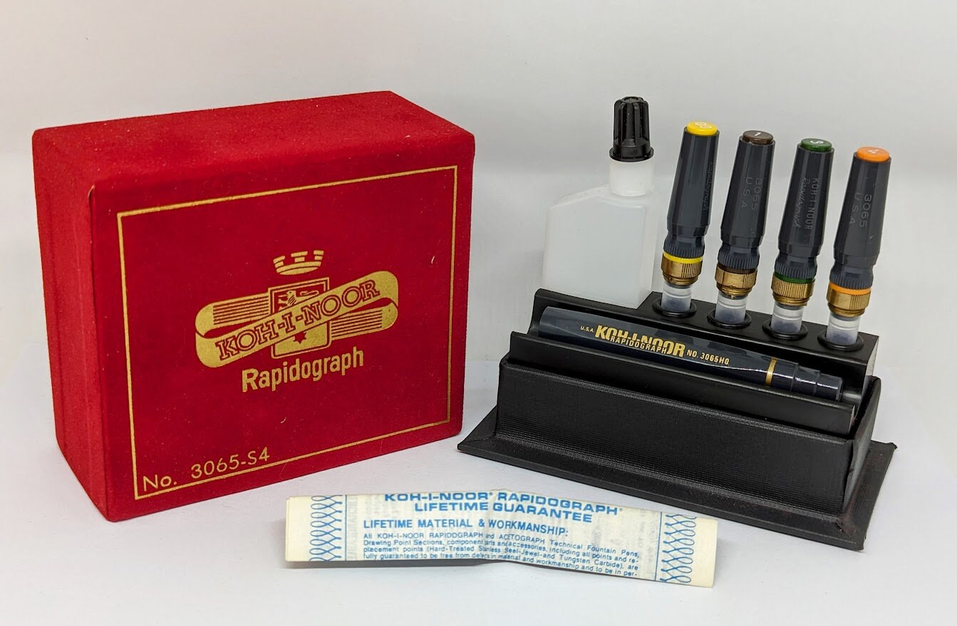 Vintage Rapidograph Pen, Size 0 .35, 3165, New in Package 