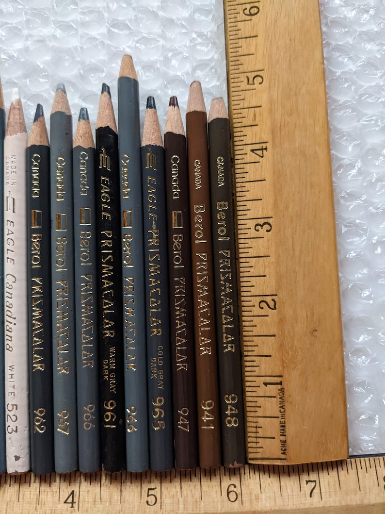 24 Vintage Berol Eagle Prismacolor Canadiana Colored Pencil Etsy