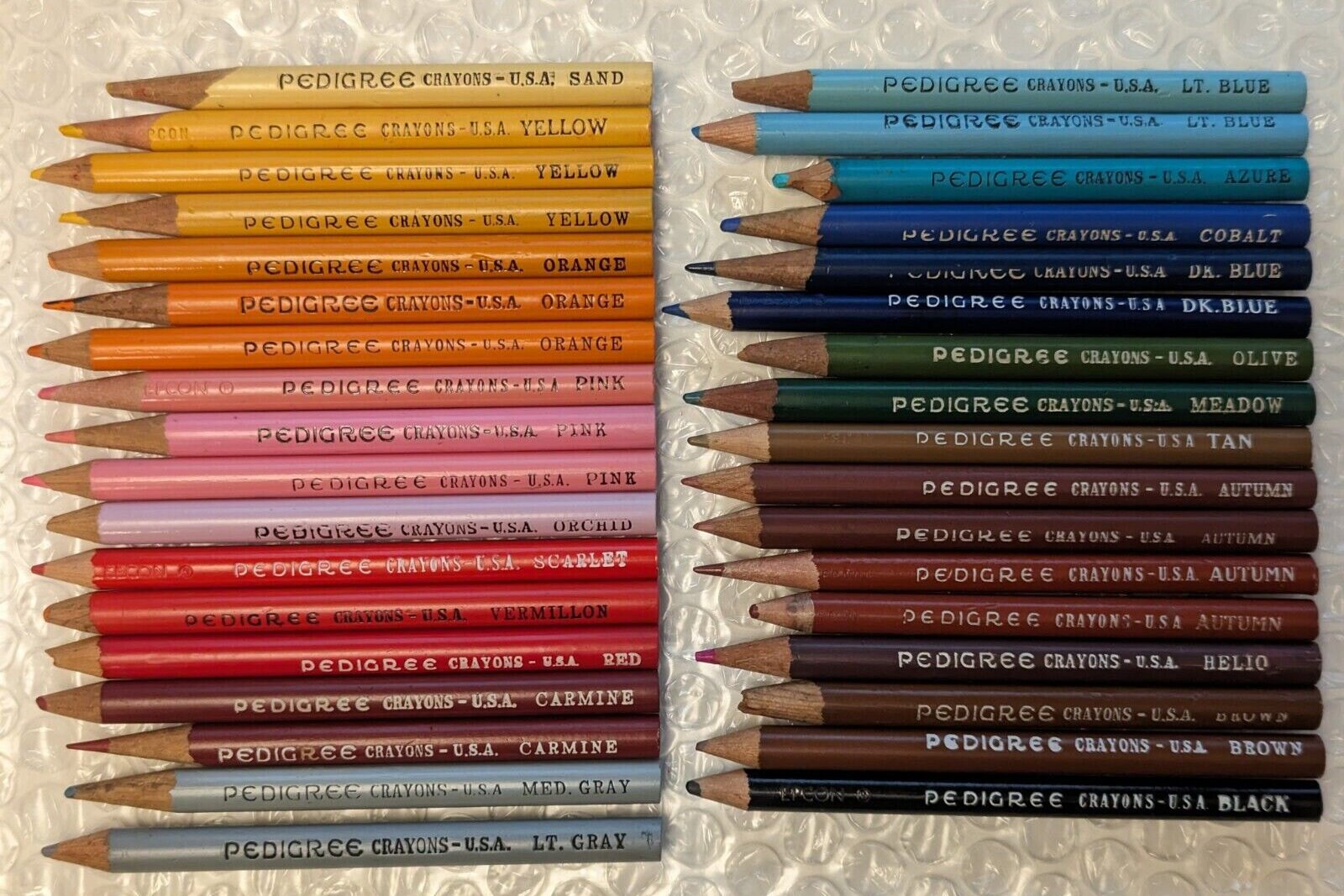 Vintage 1970s 1980s Children's Colouring Pencils Box Set