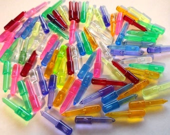 VINTAGE Lite Brite pegs 100 multi colors 7/8 in ( Ship out same day )