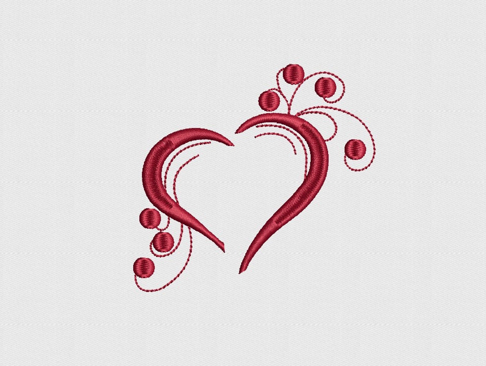 Heart Machine Embroidery DesignsInstant Download 6 sizes | Etsy