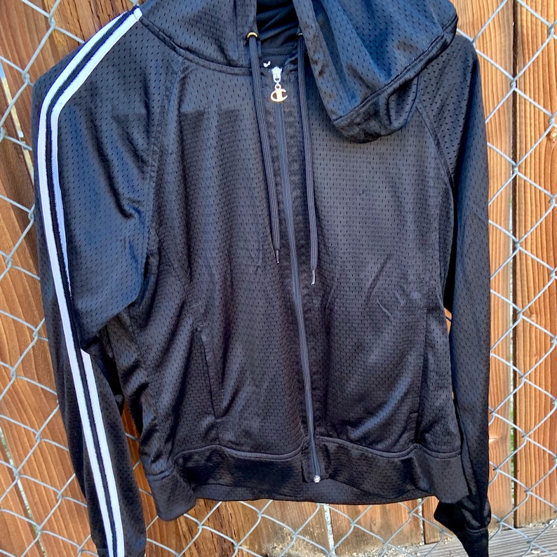 Woman\u2019s Athletic Champion Zip Up Hoodie in Jersey material Free Shipping