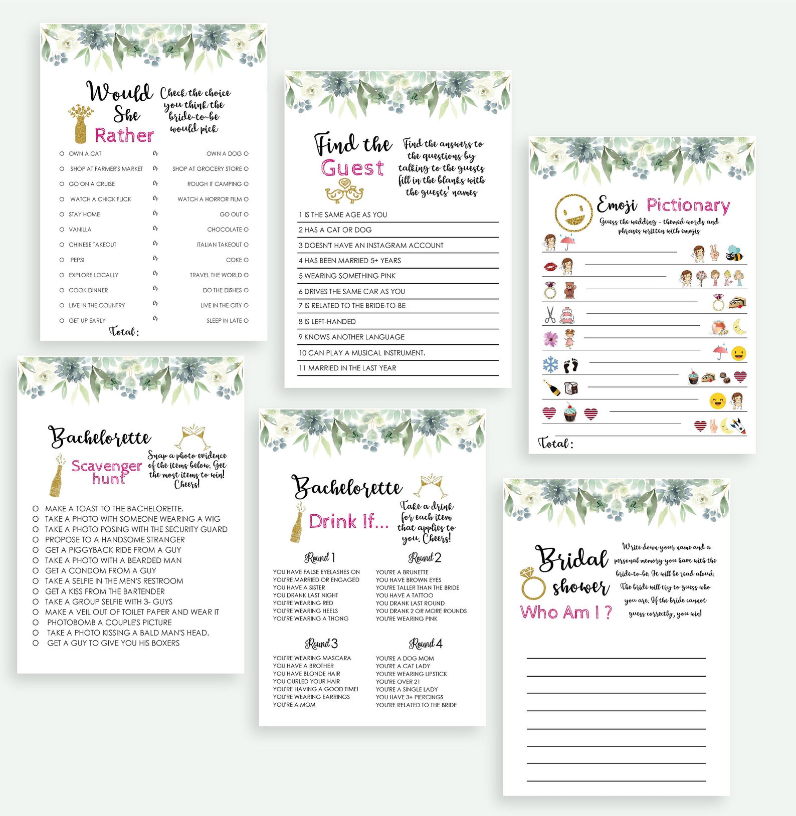 How Well Do You Know the Bride Quiz / Questionnaire Template Etsy