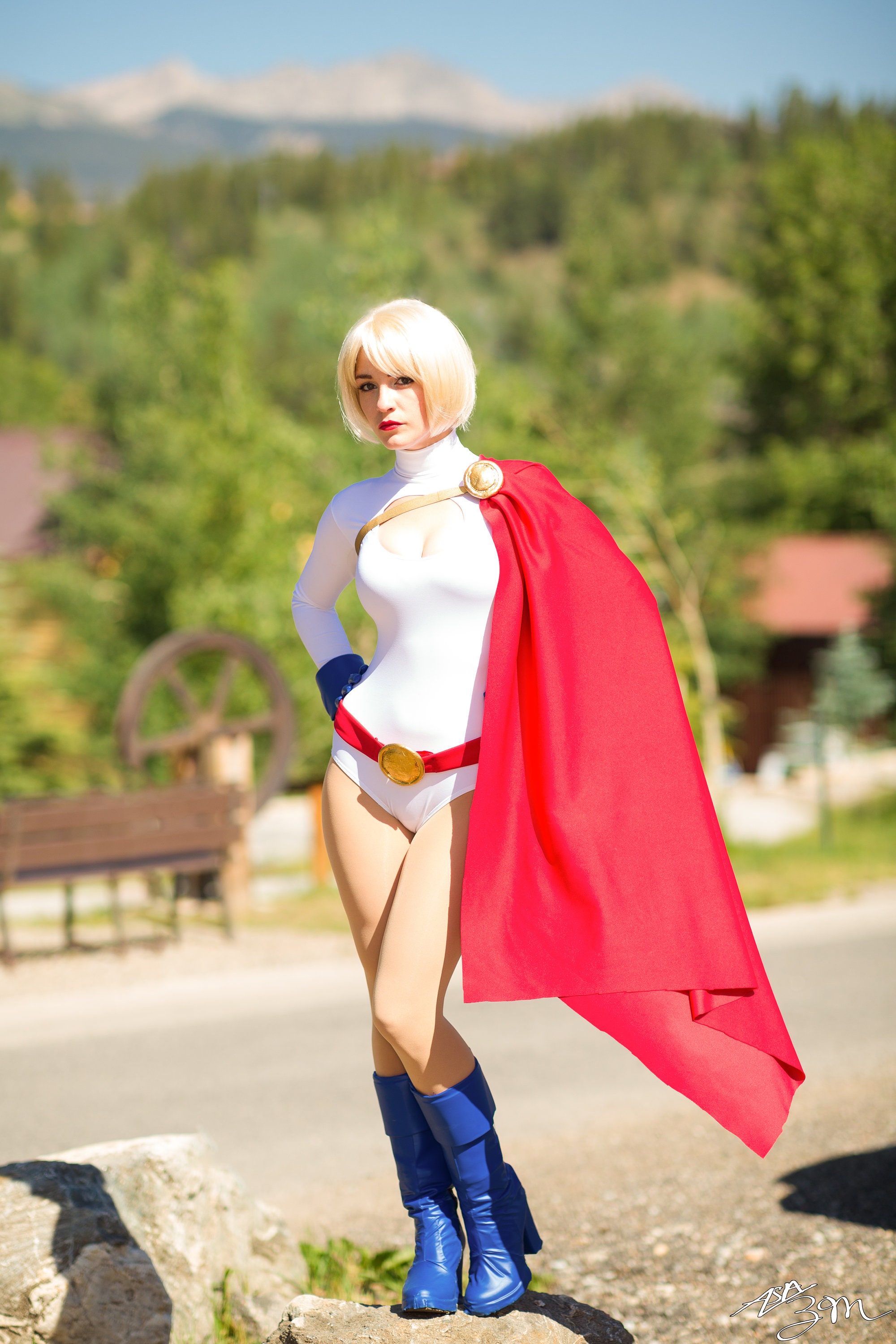 Very Naughty Christmas Cards For Her - Powergirl Destroyed