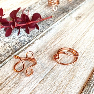 Copper Ring, Pure Copper Rings,  Copper Wire Rings, Handmade Wire Rings, Statement Rings, Copper Rings