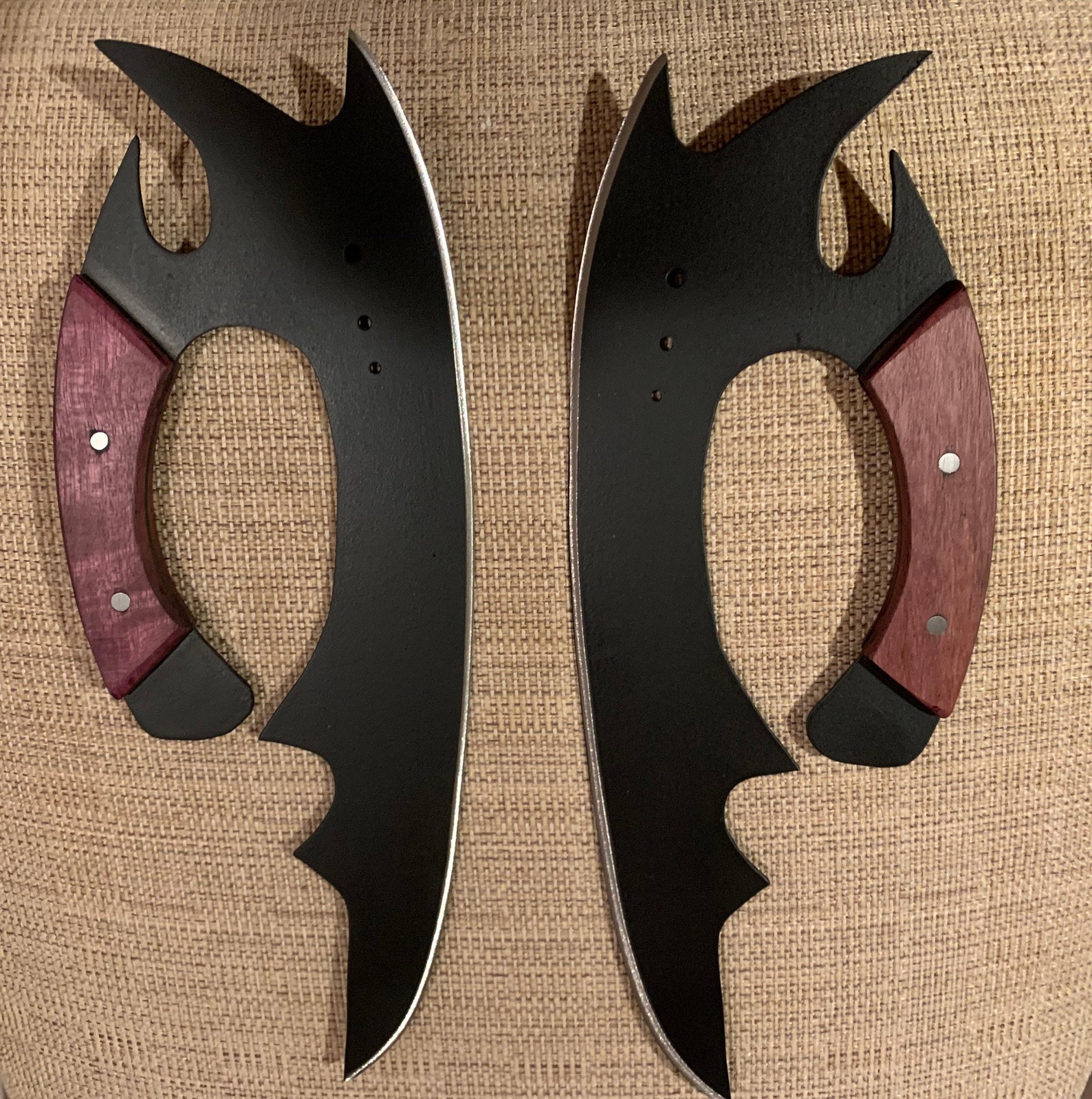 2 Extreme Zombie Killer Knives made from Circular Saw Blade Etsy