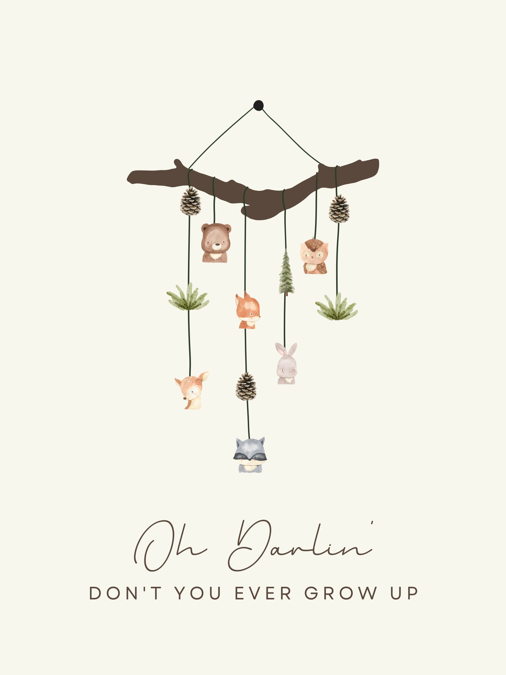 Printable Nursery Poster Nursery Decor Digital Download Nursery Decor ...