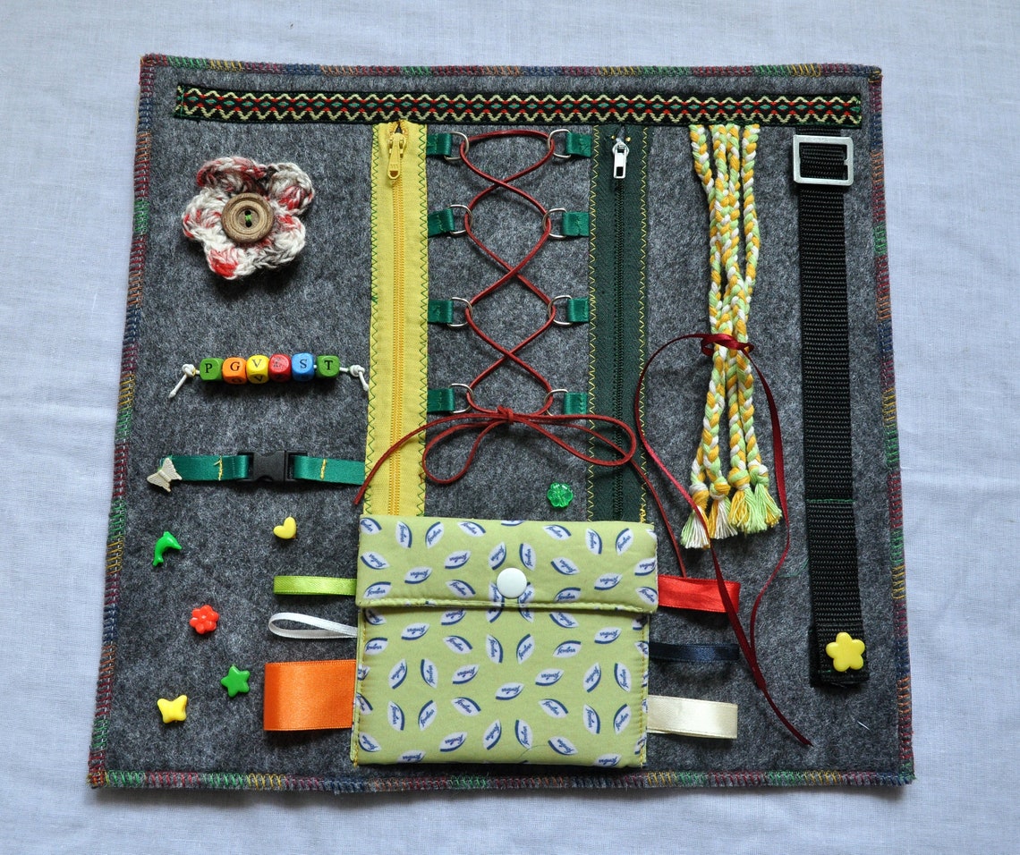 Alzheimers fidget blanket Men busy blanket Sensory lap Etsy