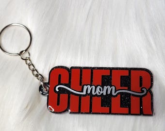 Cheer Mom Keychain