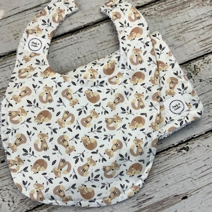 Baby Boy Bib Burp Cloth Set / Fox Baby Bib / Fox Burp Cloth / Woodland Animals Nursery / Baby Shower Gift