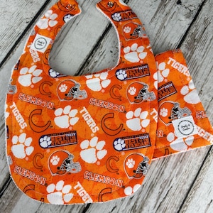 Clemson Tigers Baby Boy Bib Burp Cloth Gift Set / Clemson football baby / Clemson Bib Burp cloth / Clemson  clothing/ Baby Shower Gift