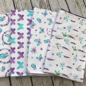 Baby Girl Blanket Purple Butterfly / Baby Girl Gift / Butterfly Bliss Collection / purple modern nursery / swaddle blanket