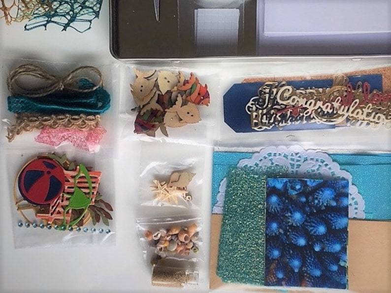 Card Making Kit 8 Cards Coastal Creations Revamped Card Kit Etsy