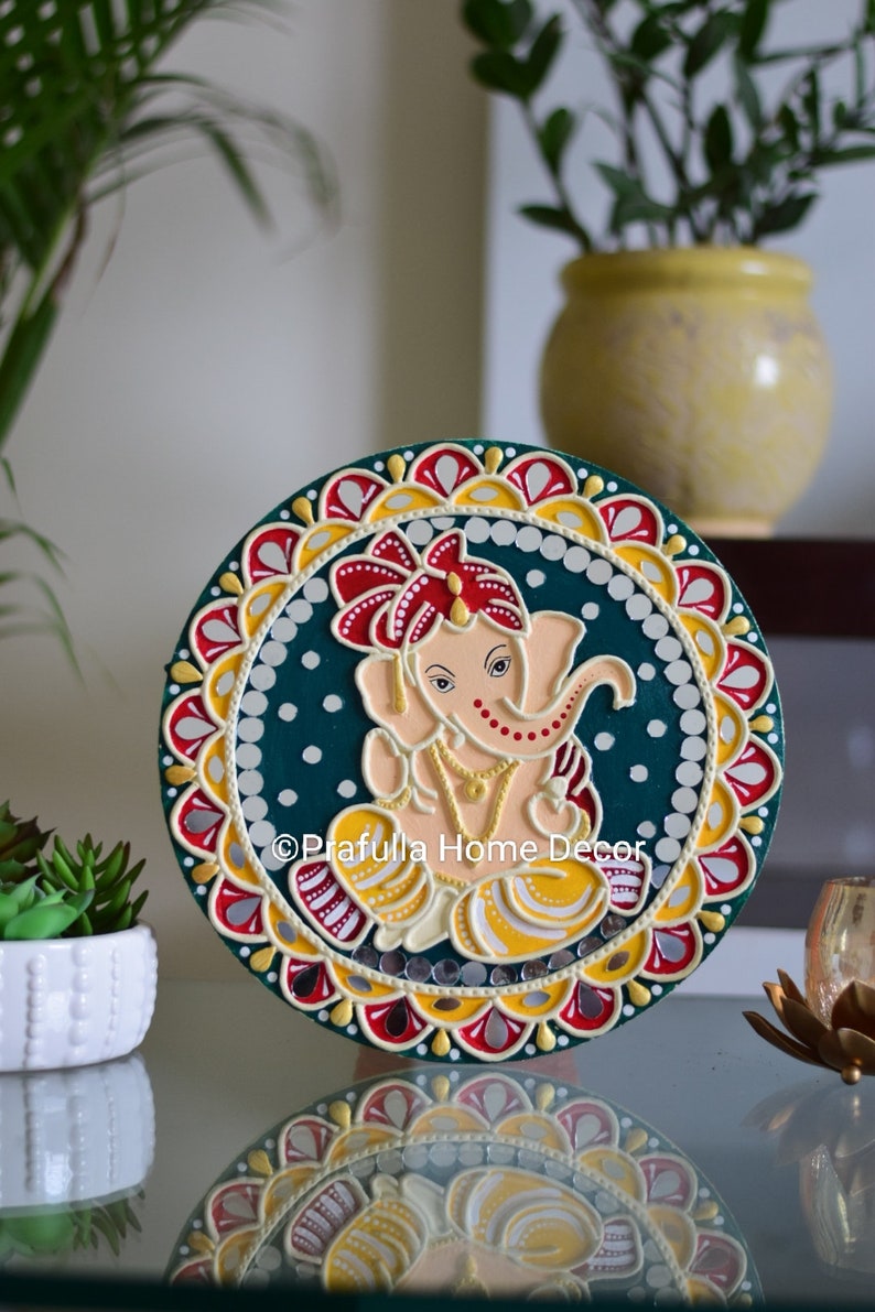 Buy Ganesh Home Decor Ganesha Wall Hanging Lippan Art Wall Online in