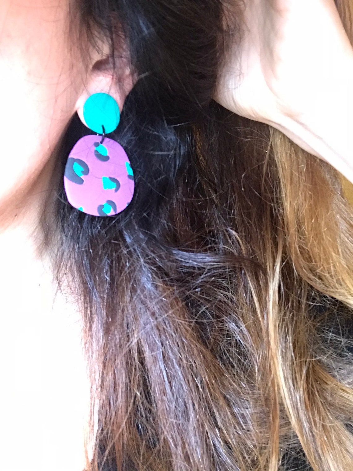 Funky dangle earrings Etsy