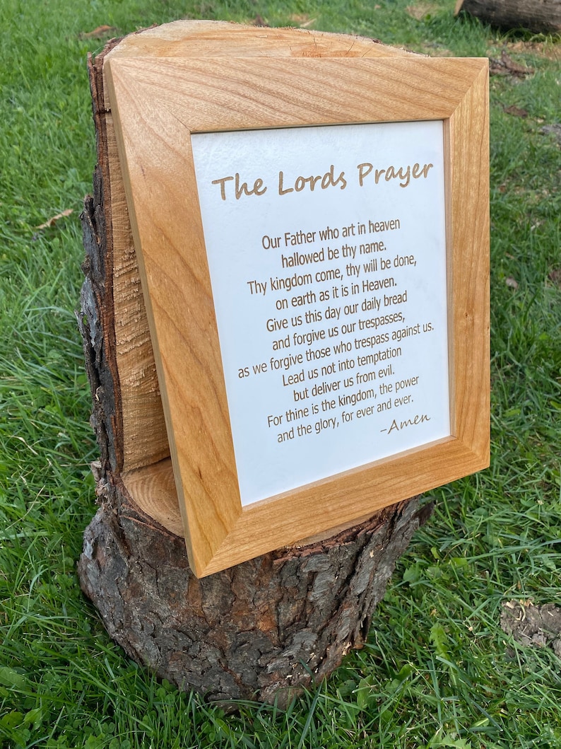 Lords Prayer Wall Art Lords Prayer Wall Decor Lords Prayer Etsy