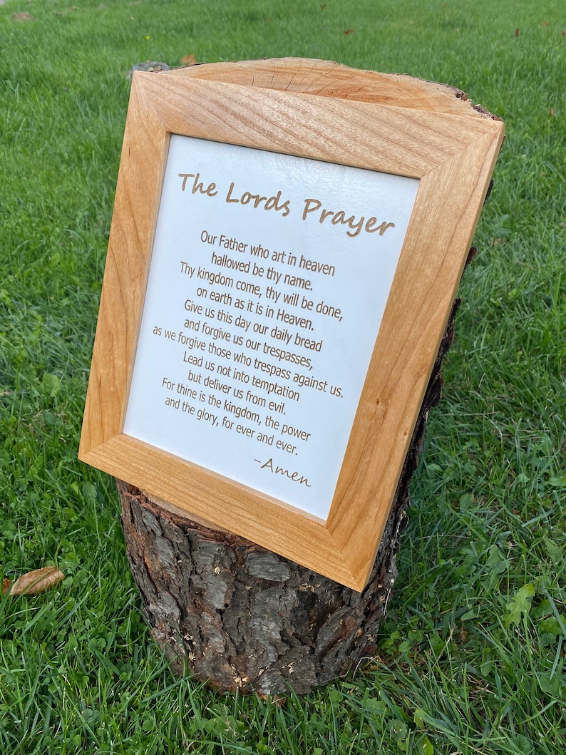 Lords Prayer Wall Art Lords Prayer Wall Decor Lords Prayer Etsy