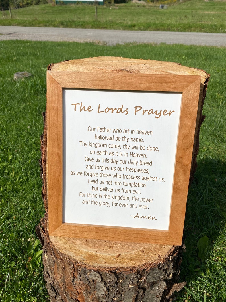 Lords Prayer Wall Art Lords Prayer Wall Decor Lords Prayer Etsy