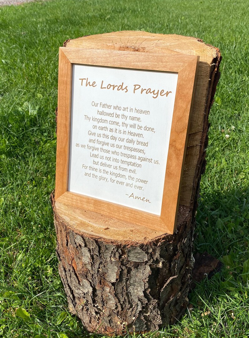 Lords Prayer Wall Art Lords Prayer Wall Decor Lords Prayer Etsy