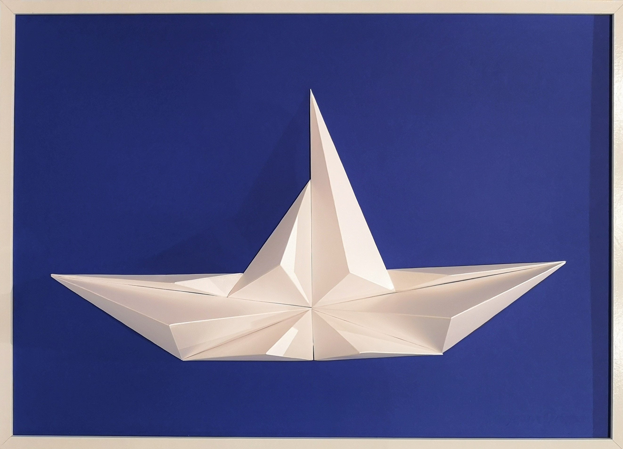 Tableau 3D Origami Wall Art - Bateau