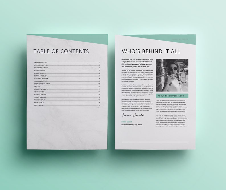 Etsy Business Plan Template