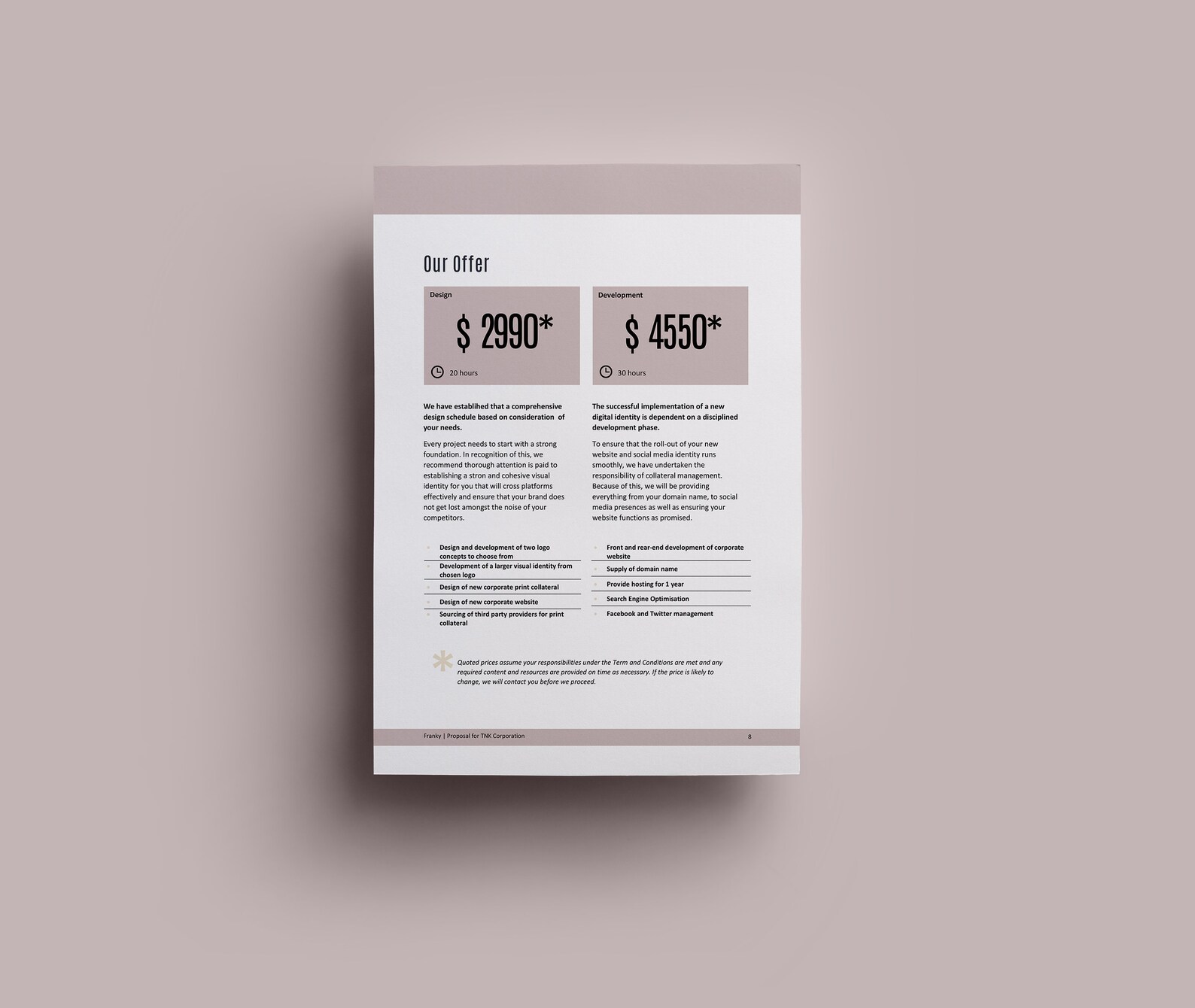 Business Proposal Template Etsy