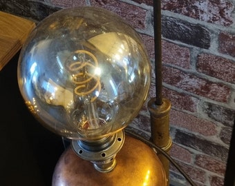 Lampe Beleuchtung Design Loft Vintage Edison Lampe Industrial Eco Design Recycling Upcycling Kupfer Sprayer