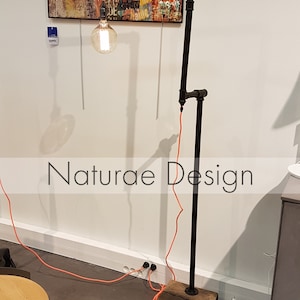 XL Raw Wood Lighting Lamp Design Loft Vintage Edison Lamp Natural Wood