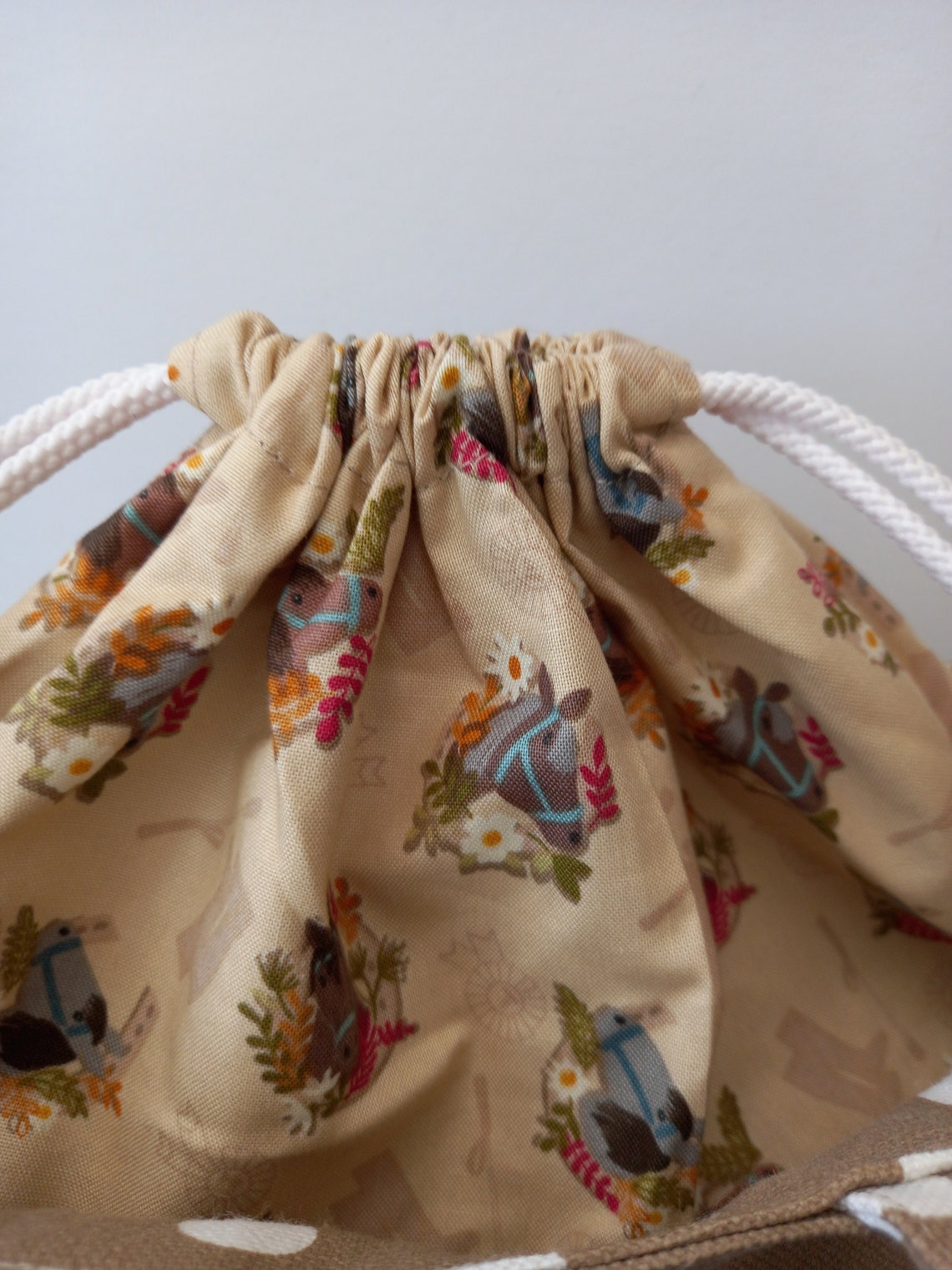 Handmade Drawstring Lunch Bag Etsy