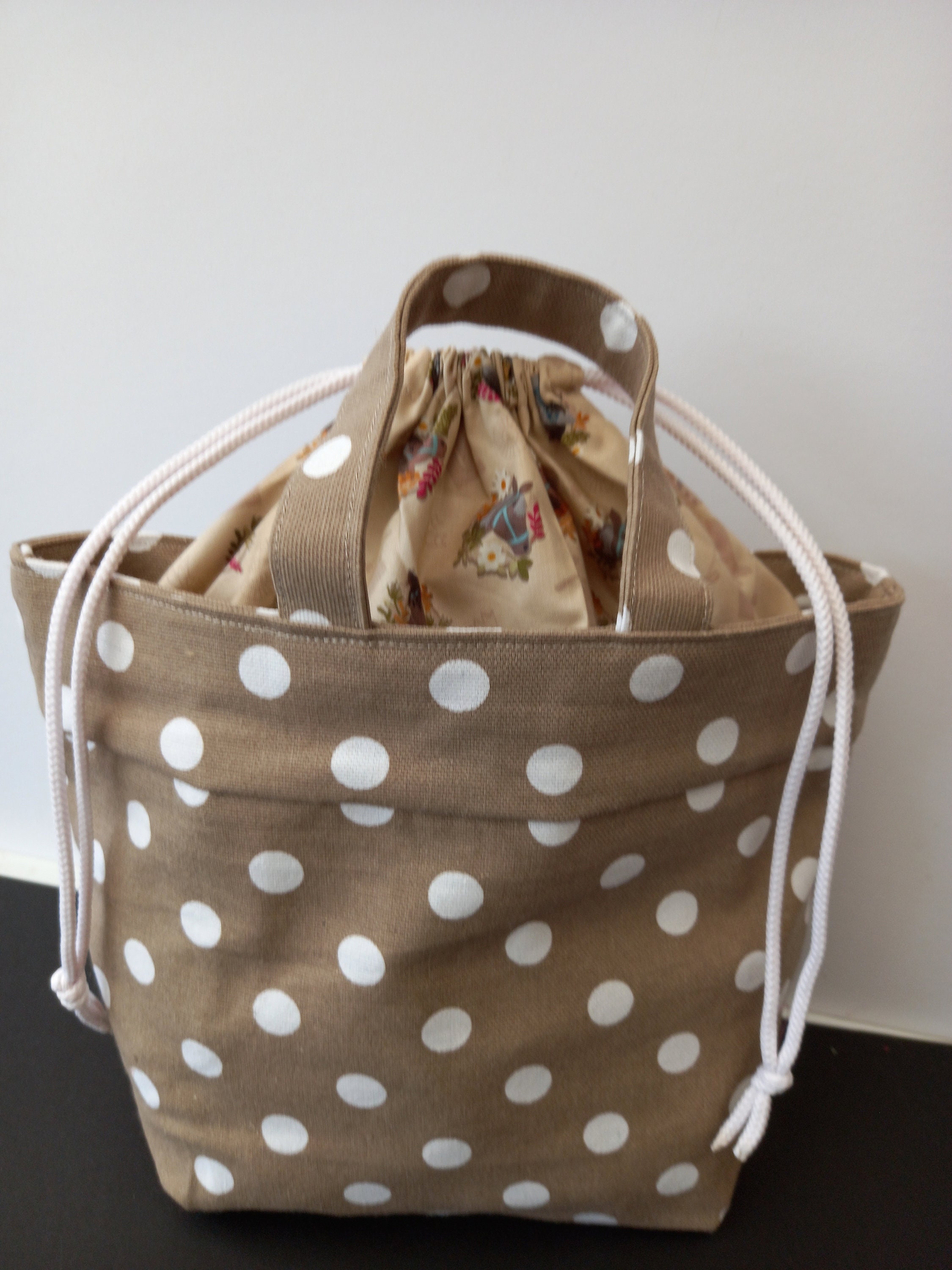 Handmade Drawstring Lunch Bag Etsy