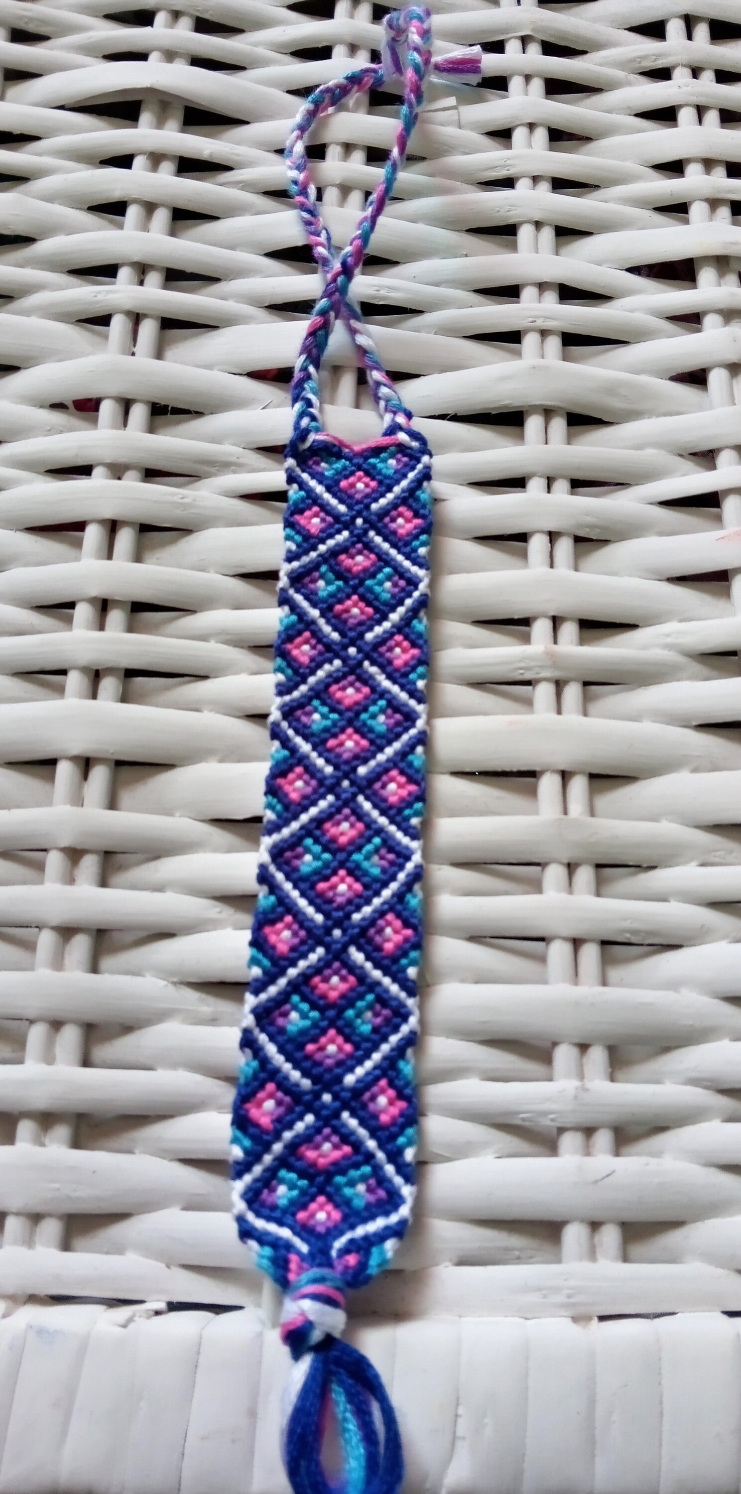 Multi-coloured friendship bracelet handmade high-quality | Etsy