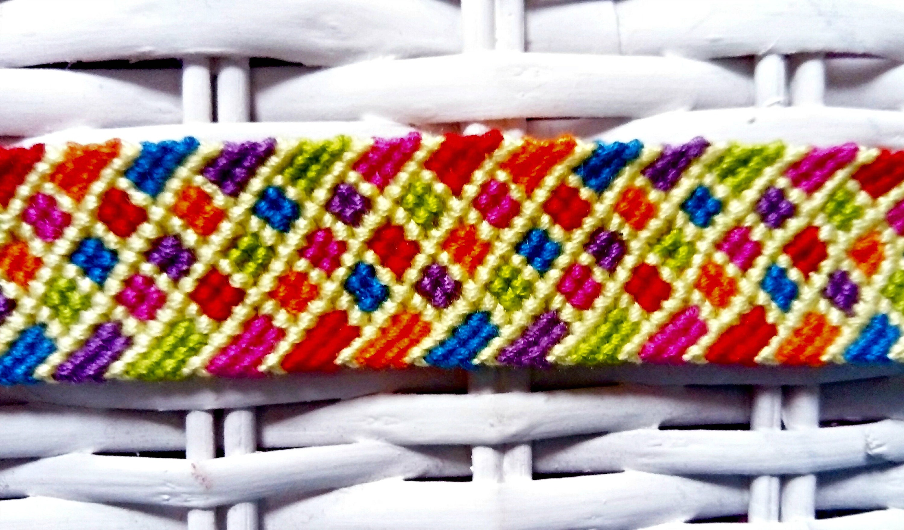 Multi-coloured friendship bracelet handmade high-quality | Etsy