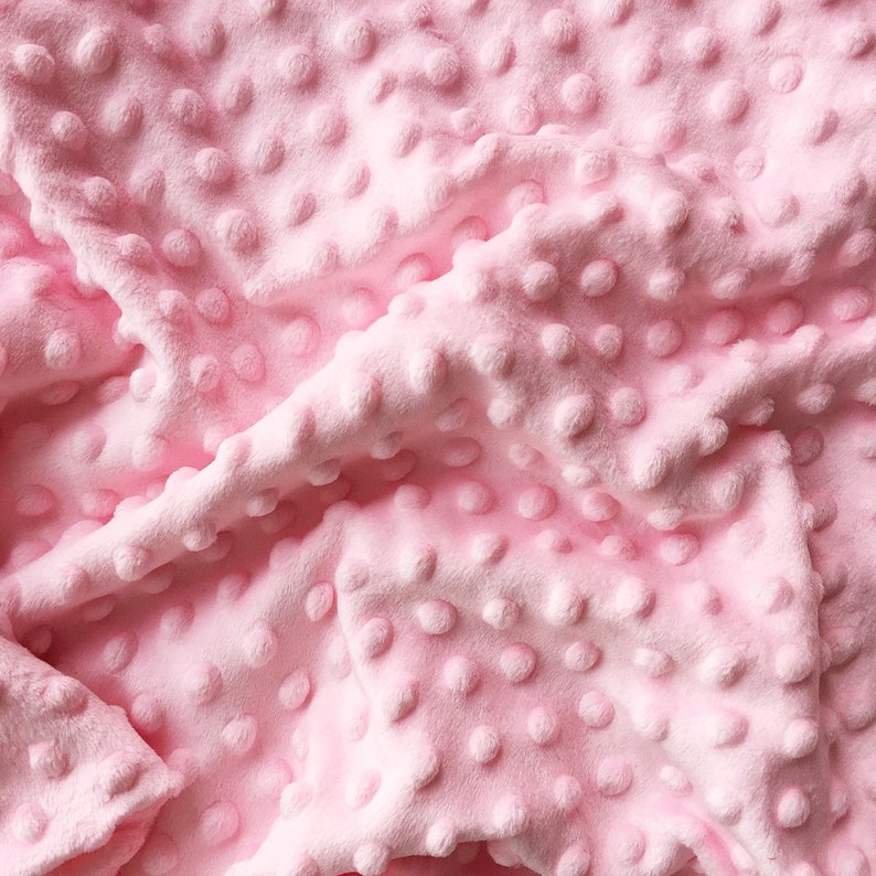 Minky fabric by the yard Cuddle plush Pink minky fabric Etsy