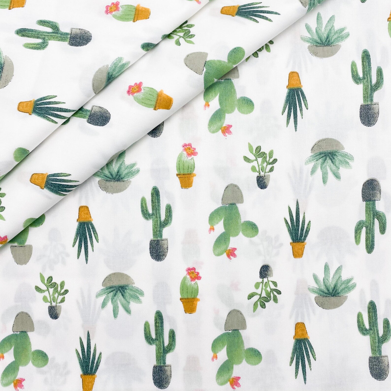Cactus fabric by the yard Cactus ornament Nursery decor Etsy