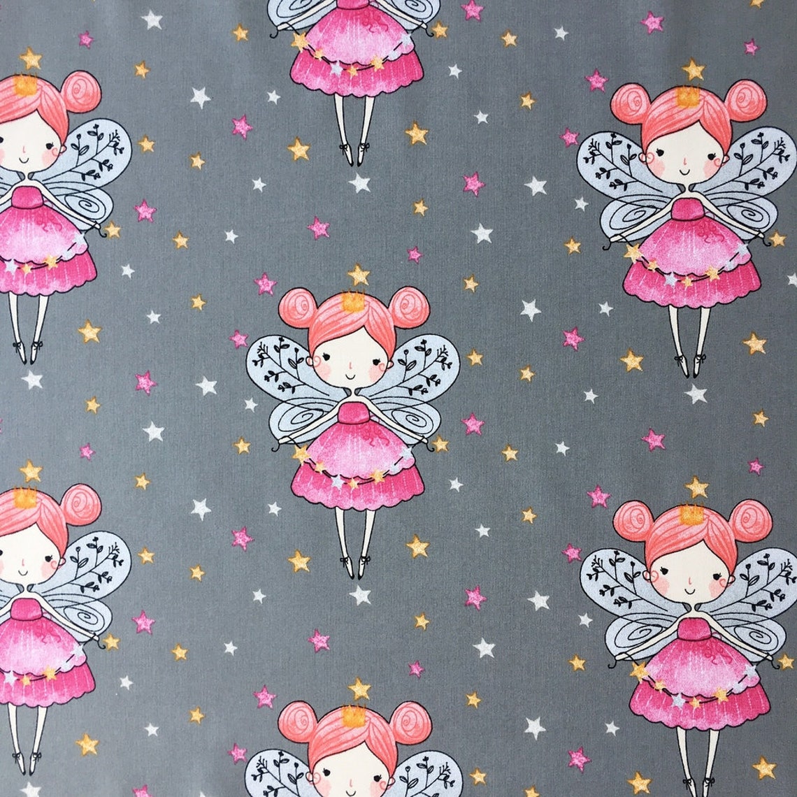 Fairy Fabric by the Yard Cotton Fabric Pixie Faerie Fabric Etsy