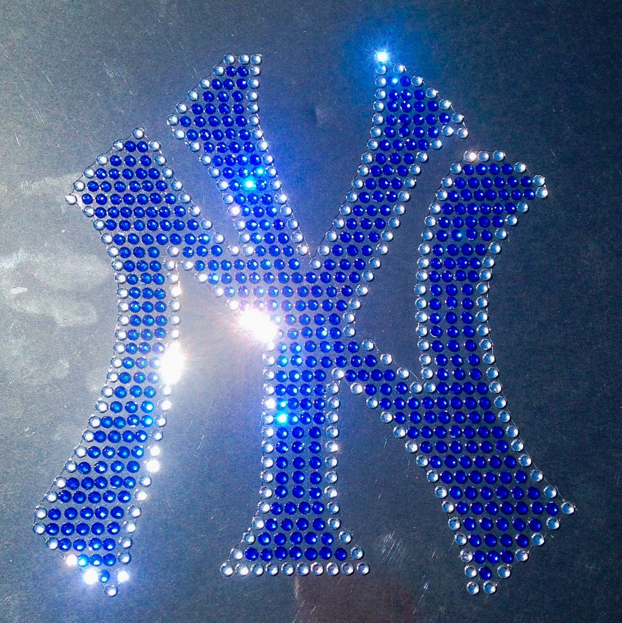 Nueva York Yankees Rhinestone Bling Car Laptop Sticker Etsy